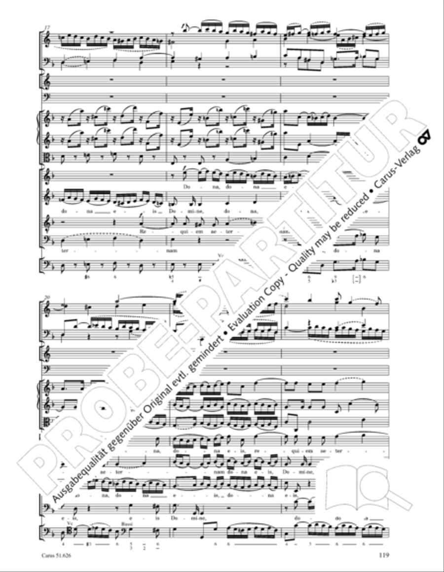 Missa longa in C major (Missa longa in C) 4-Part scores gallery preview page 131