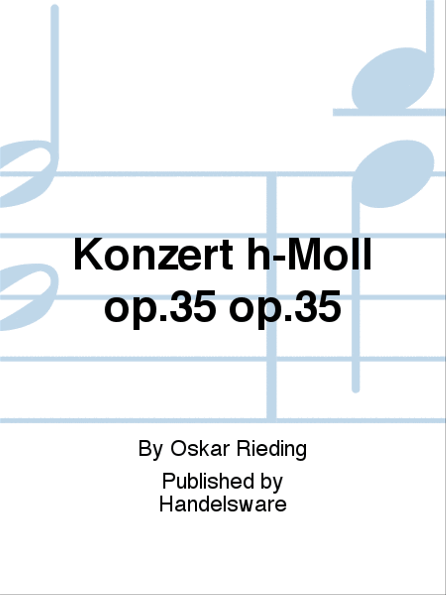 Konzert h-Moll op.35 op.35 Violin scores gallery preview page 1