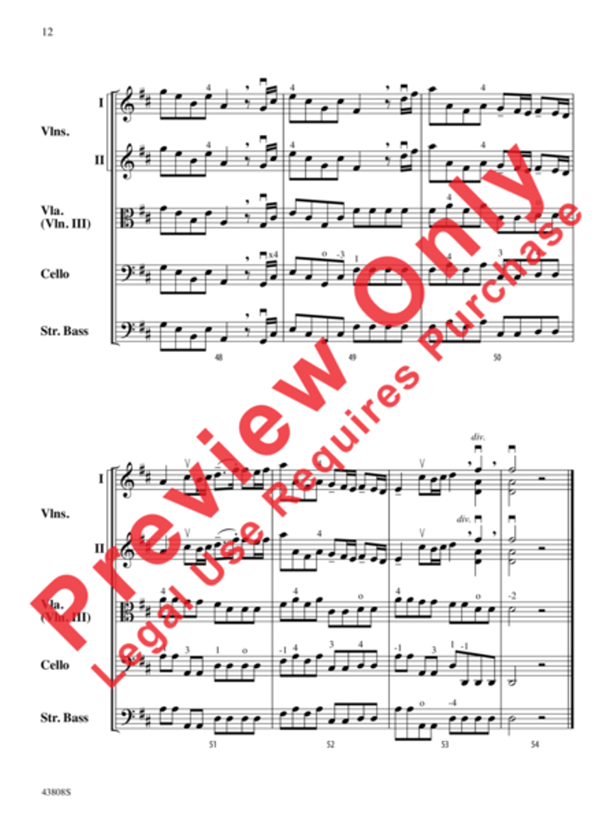 Overture to Euristeo Overture to Euristeo String Orchestra scores gallery preview page 13