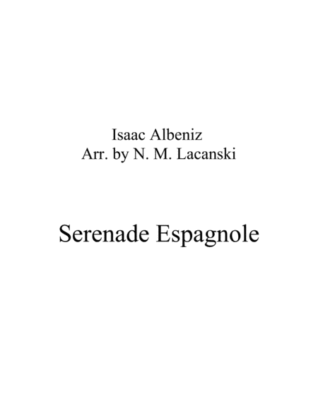 Serenade Espagnole image number null