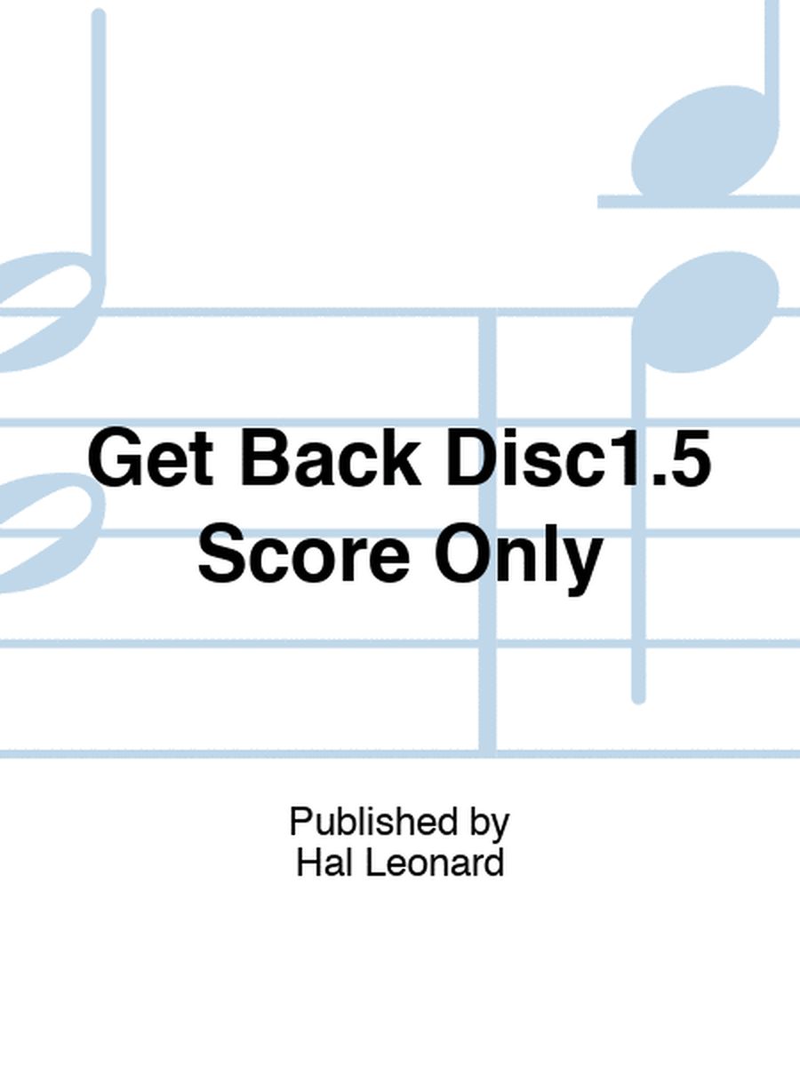 Get Back Disc1.5 Score Only