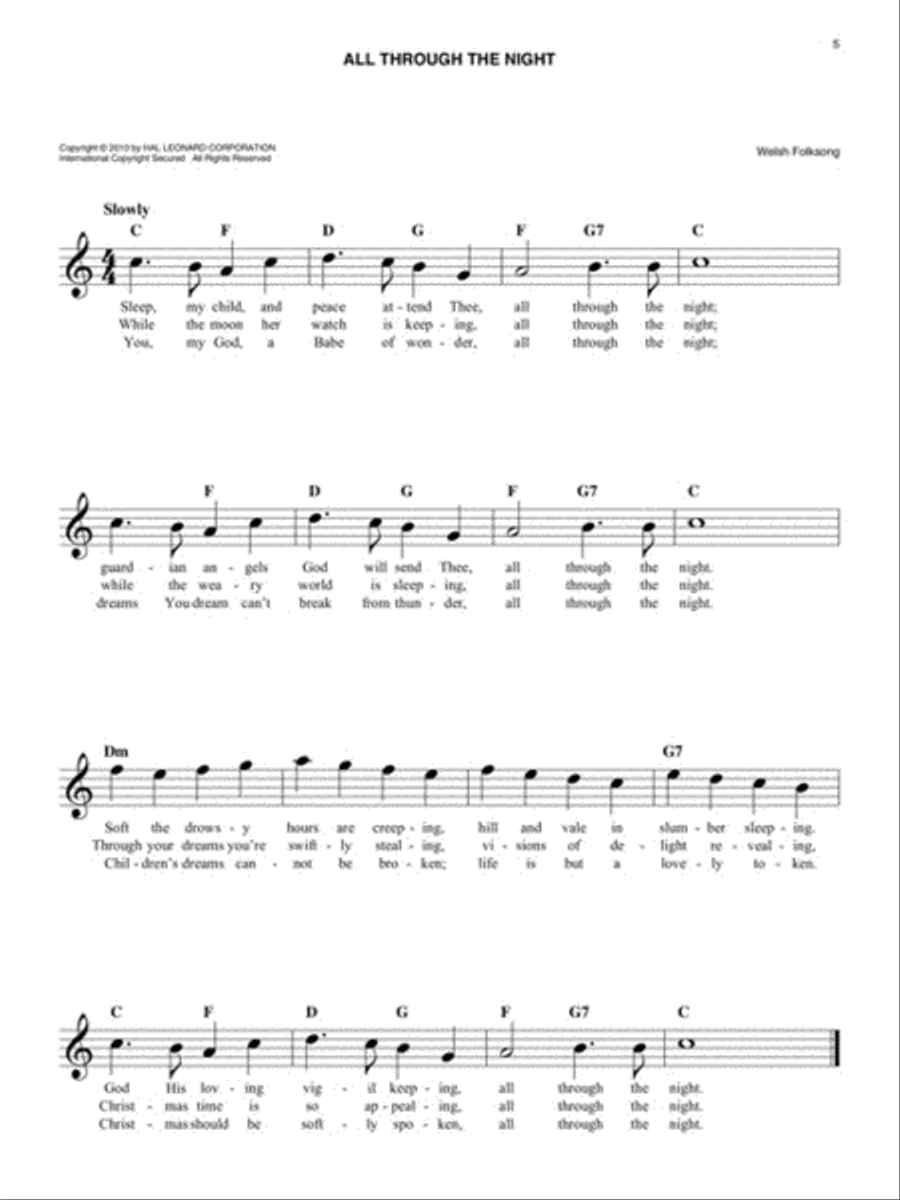 The Easy Christmas Carols Fake Book Piano scores gallery preview page 4
