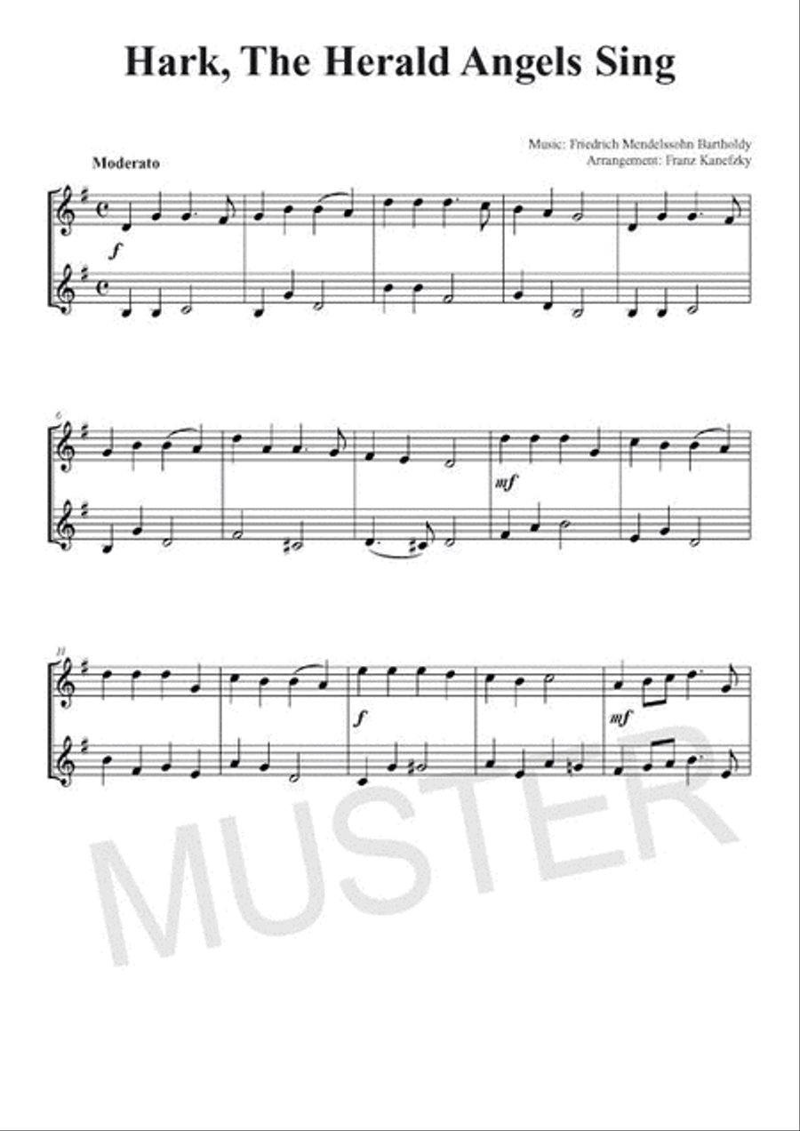100 Leichte Duette für 2 Klarinetten Clarinet Duet scores gallery preview page 7