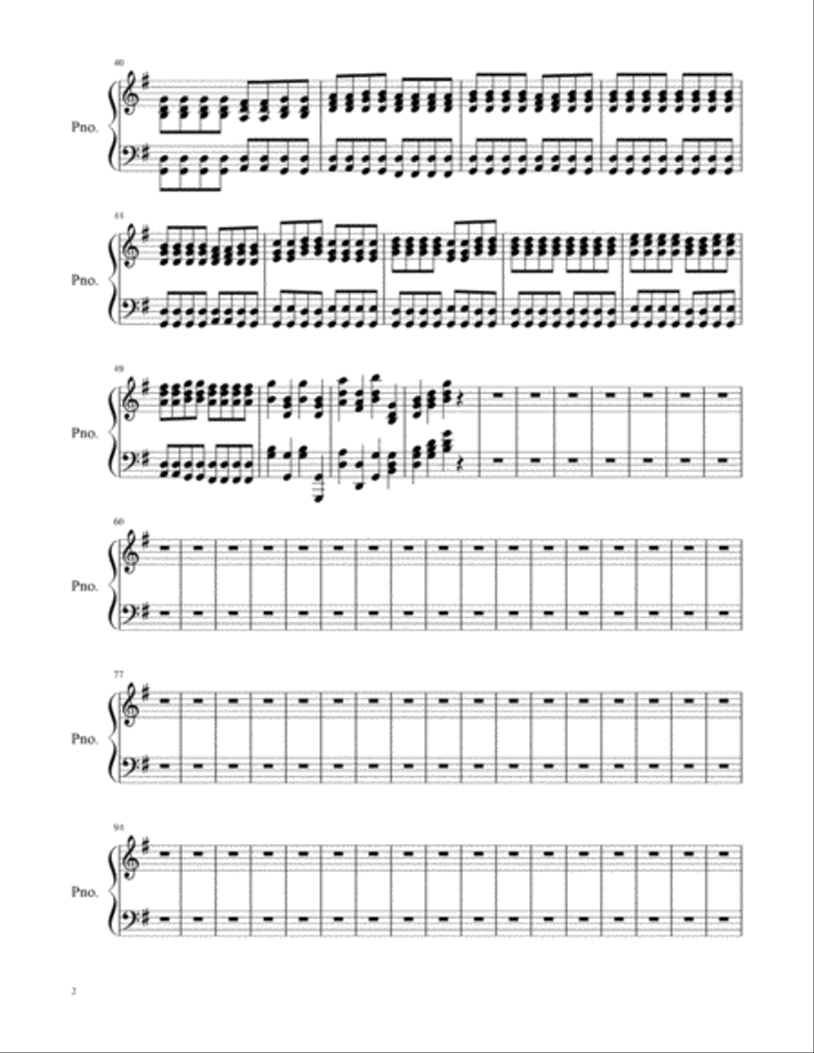 The Song of Moses and of Miriam at the Red Sea - Piano Piano Solo scores gallery preview page 3