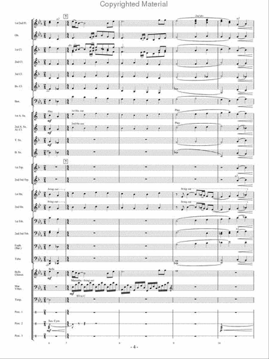 In His Grace In His Grace Concert Band scores gallery preview page 3