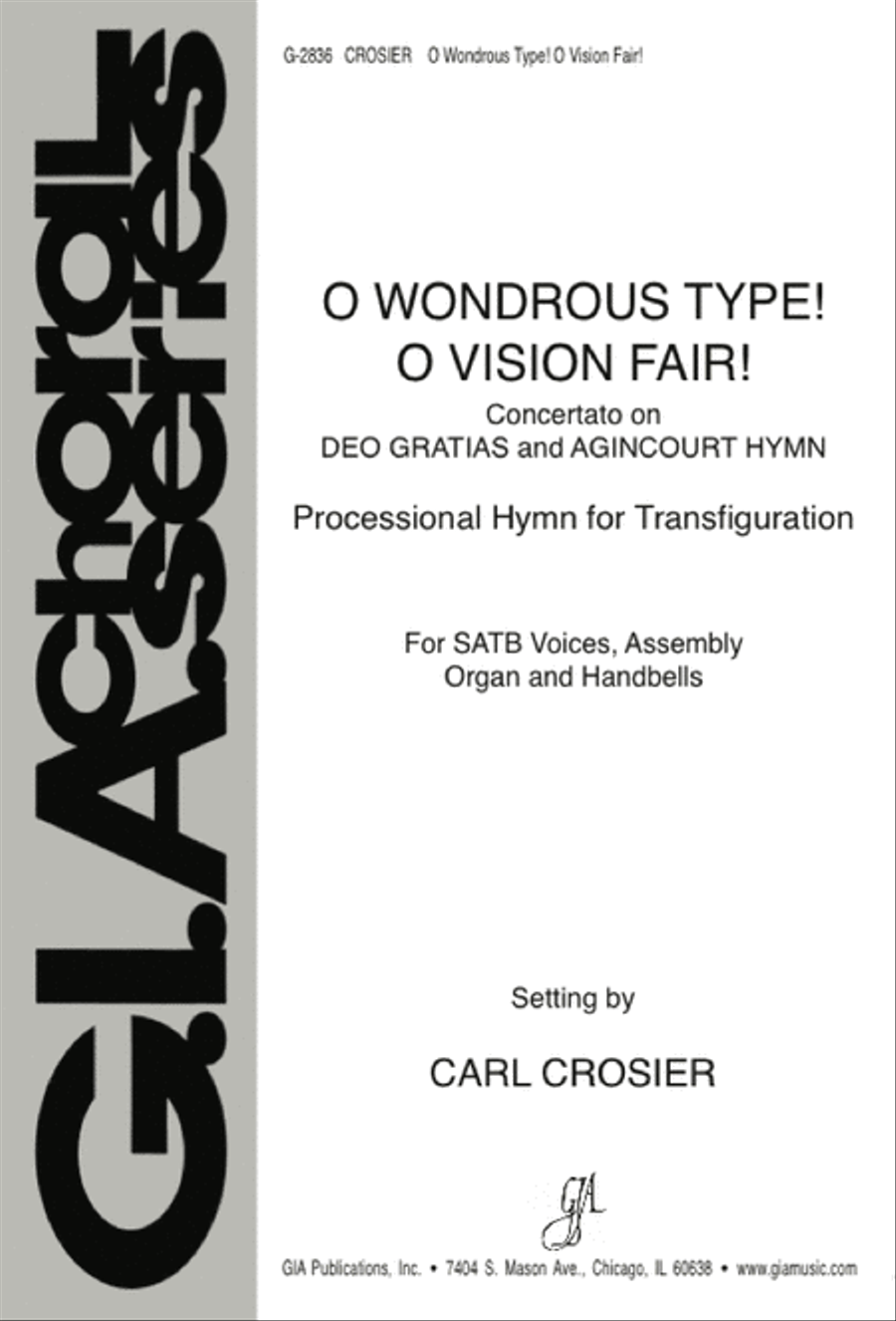 O Wondrous Type! O Vision Fair! 4-Part scores gallery preview page 1