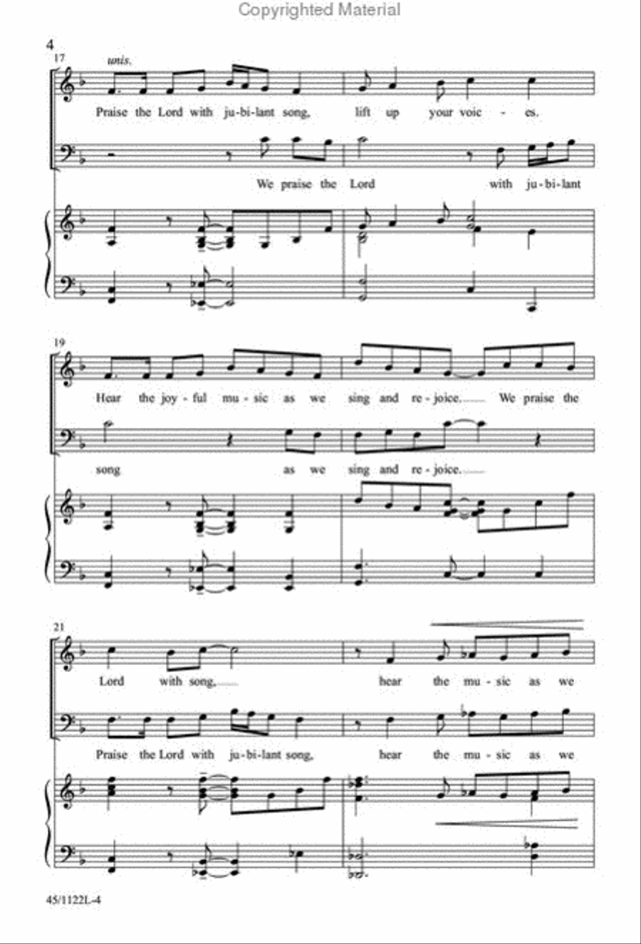 One-Rehearsal Anthems, Vol. 2 3-Part scores gallery preview page 4