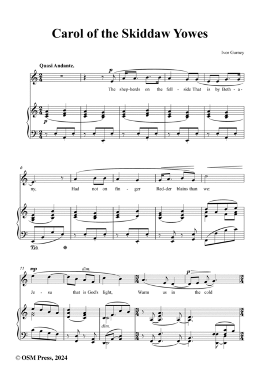 Gurney-Carol of the Skiddaw Yowes,in a minor Voice scores gallery preview page 2