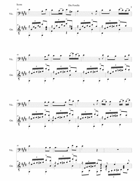 Die Forelle (The Trout) for cello and guitar image number null