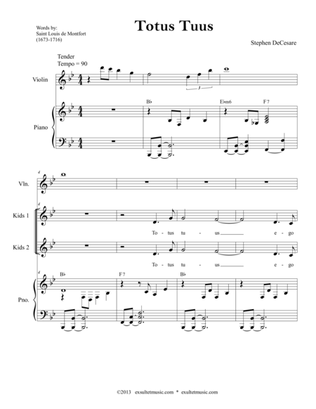 Totus Tuus (3-part children's choir)
