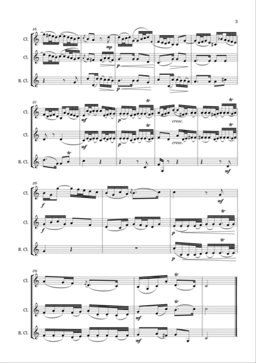 Trio Sonata Woodwind Trio scores gallery preview page 3