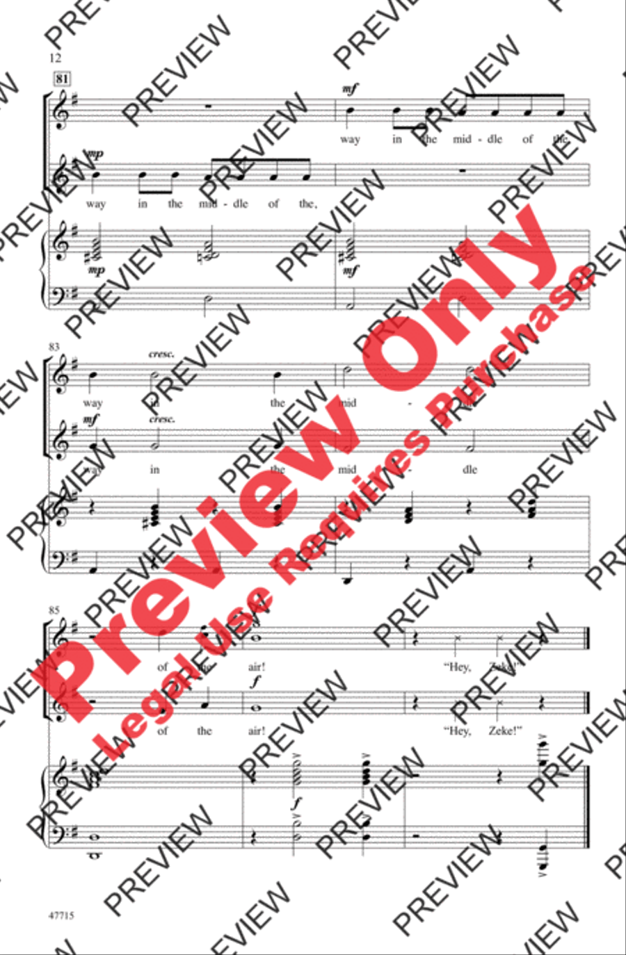 Ezekiel Saw the Wheel 2-Part scores gallery preview page 12