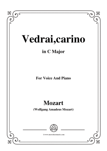Mozart-Vedrai,carino,in C Major,for Voice and Piano image number null