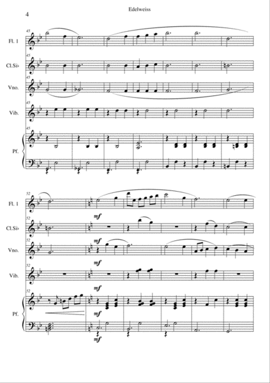 Edelweiss Edelweiss Small Ensemble scores gallery preview page 4