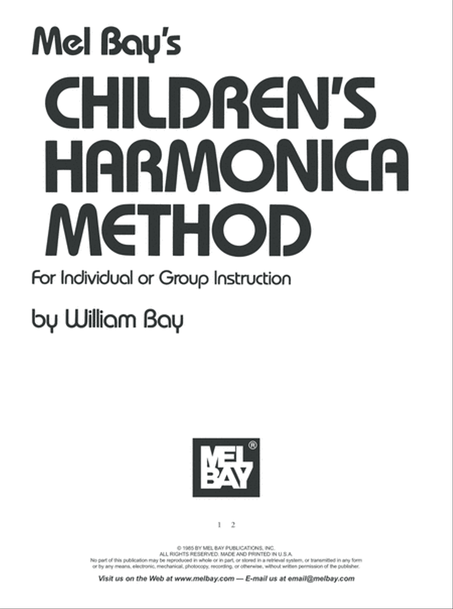 Children's Harmonica Method Harmonica scores gallery preview page 2