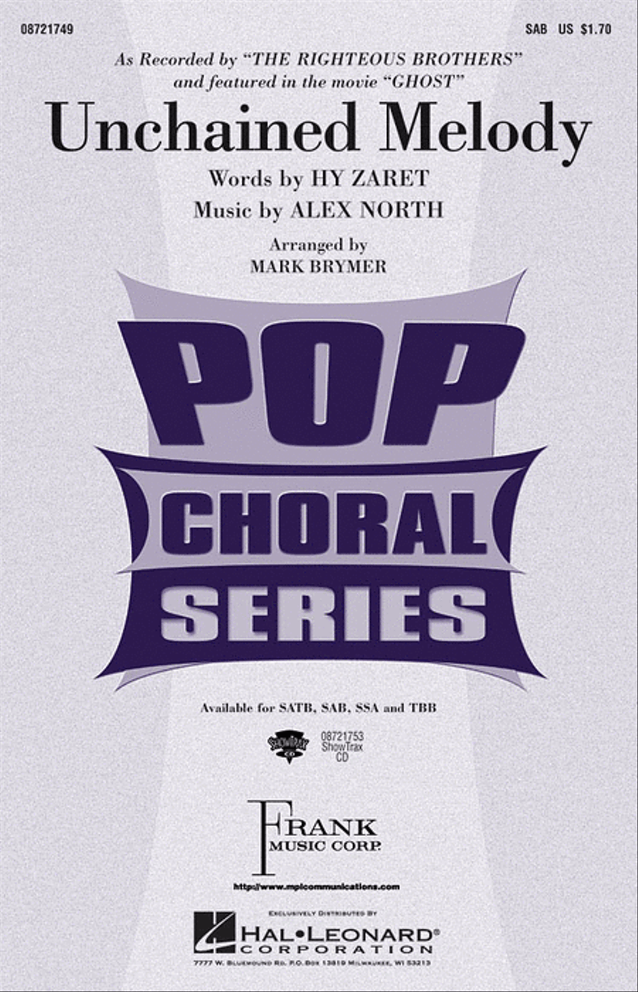 Unchained Melody 3-Part scores gallery preview page 1