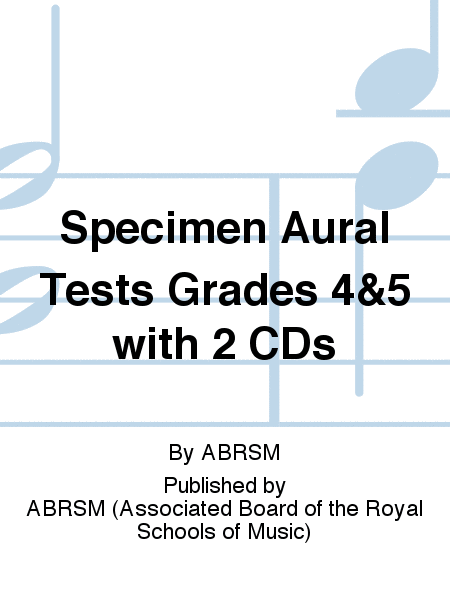 Specimen Aural Tests Grades 4&5 with 2 CDs