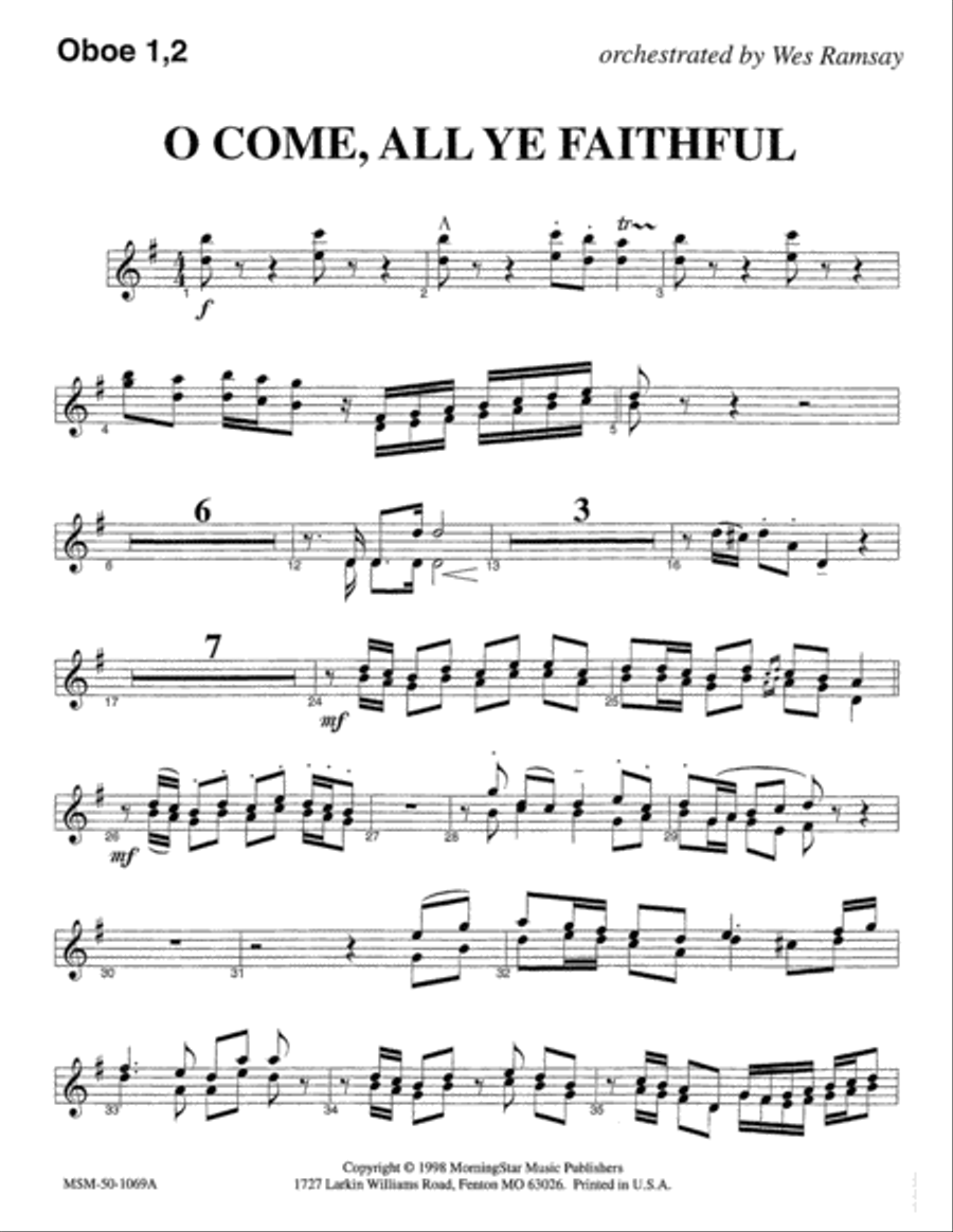 Oh, Come, All Ye Faithful Choir scores gallery preview page 4