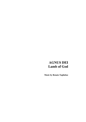 AGNUS DEI - Lamb of God - Tagliabue - Double Canon for Assembly, SATB Choir and Organ