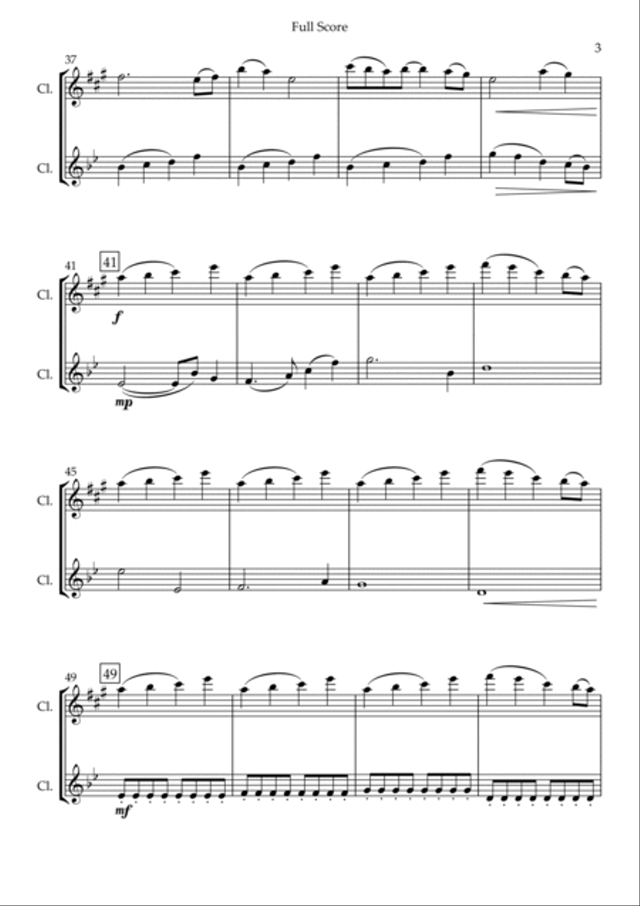Build My Life Build My Life Clarinet Duet scores gallery preview page 3