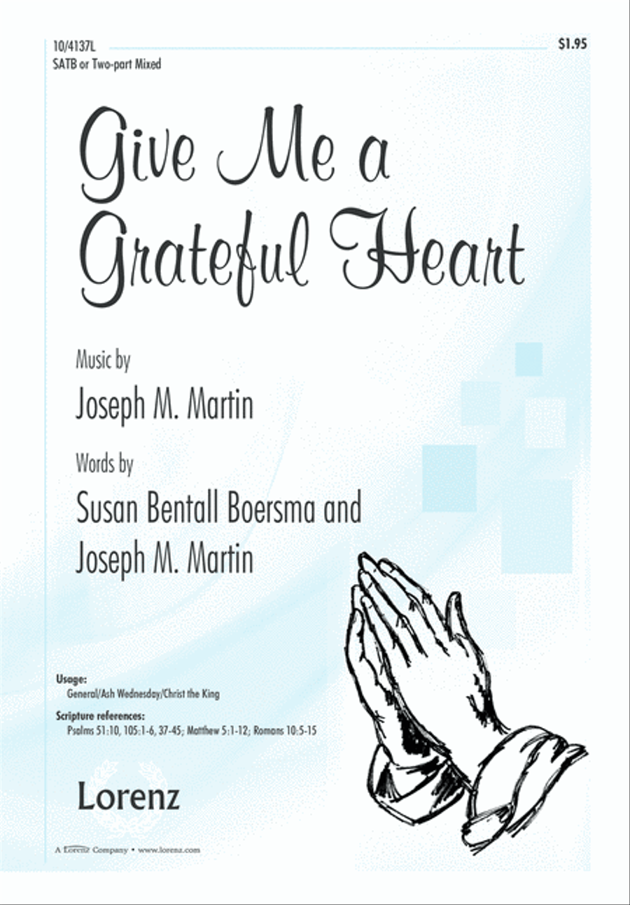 Give Me a Grateful Heart 4-Part scores gallery preview page 2