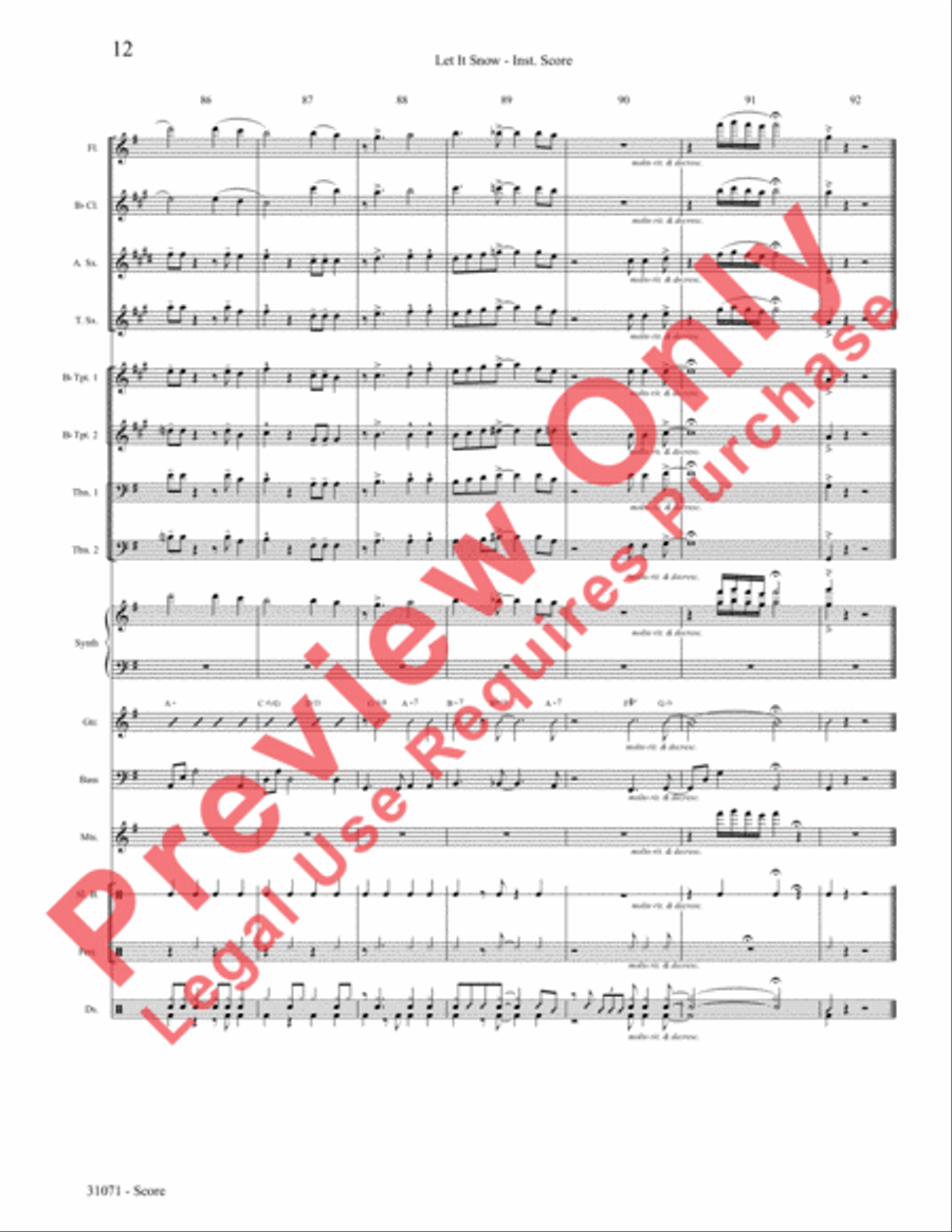 Let It Snow! Let It Snow! Let It Snow! Choir scores gallery preview page 13