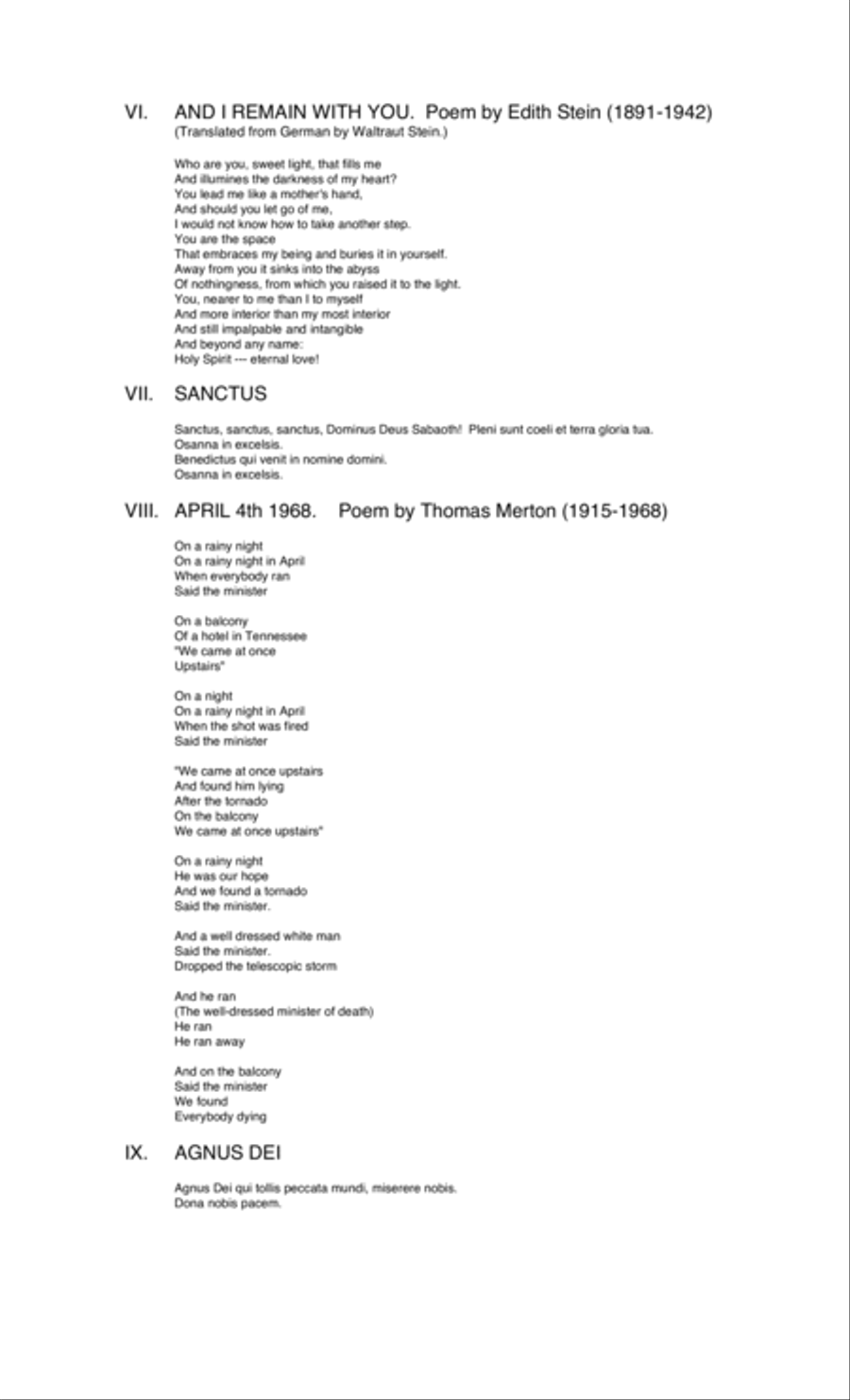Mass for the Holy Year 2000, pt. 1 (2000) for SATB soloists, chorus and orchestra 4-Part scores gallery preview page 3
