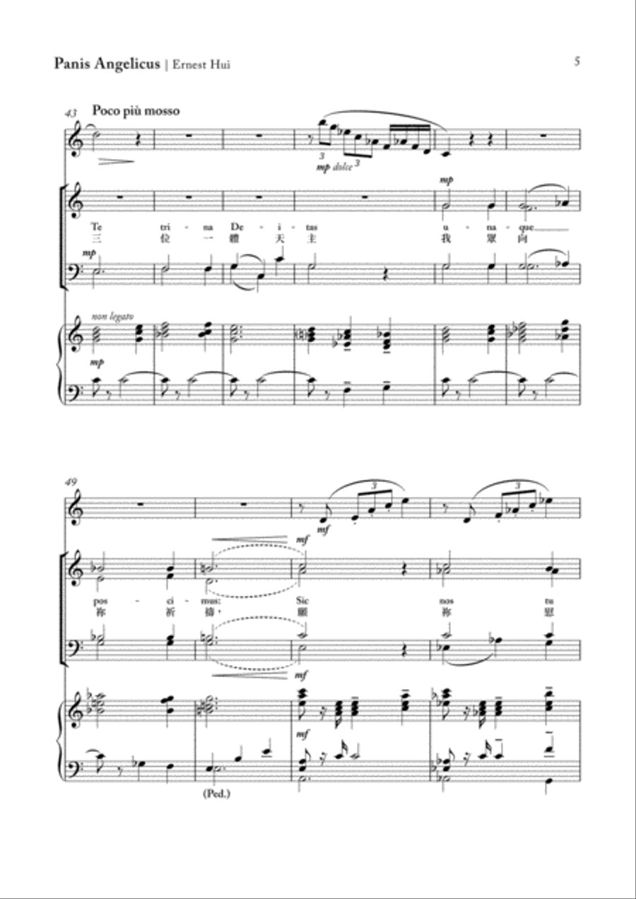 Panis Angelicus (2012) Panis Angelicus (2012) 4-Part scores gallery preview page 5