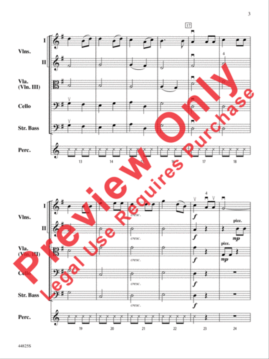 Glorious Sight String Orchestra scores gallery preview page 11