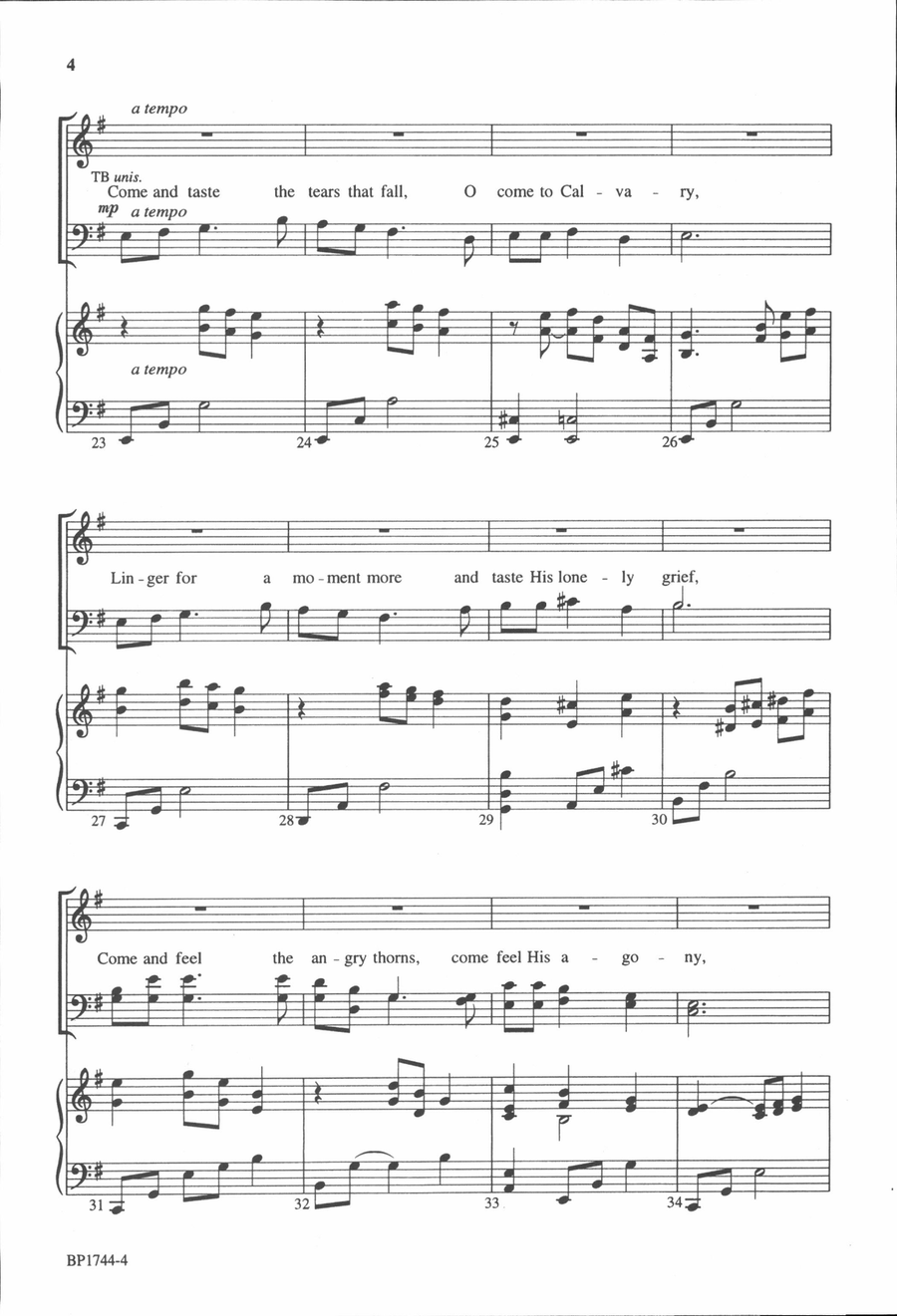 Calvary Invitation Calvary Invitation 4-Part scores gallery preview page 4