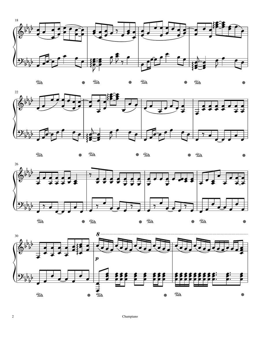 VIXX-Error (Advanced Piano Arrangement) Easy Piano scores gallery preview page 2