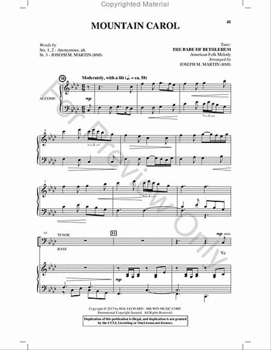 Appalachian Winter Choir scores gallery preview page 40