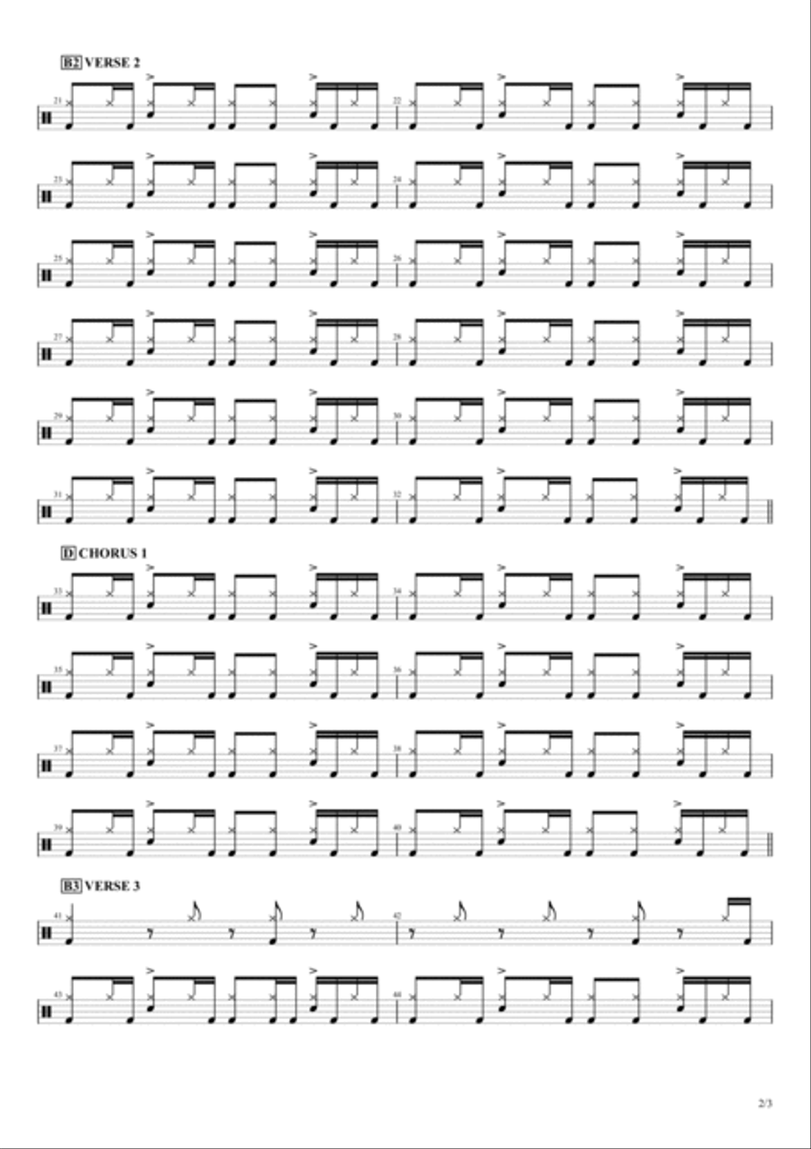 What I Got What I Got Drum Set scores gallery preview page 2