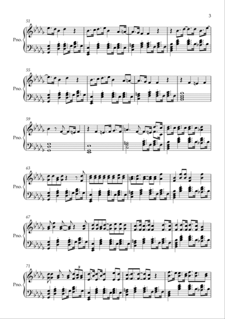 Projections Piano Solo scores gallery preview page 3