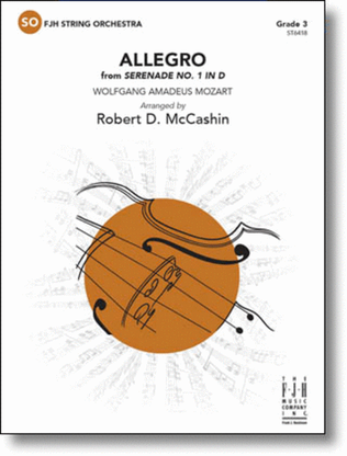 Book cover for Allegro from Serenade No 1 in D
