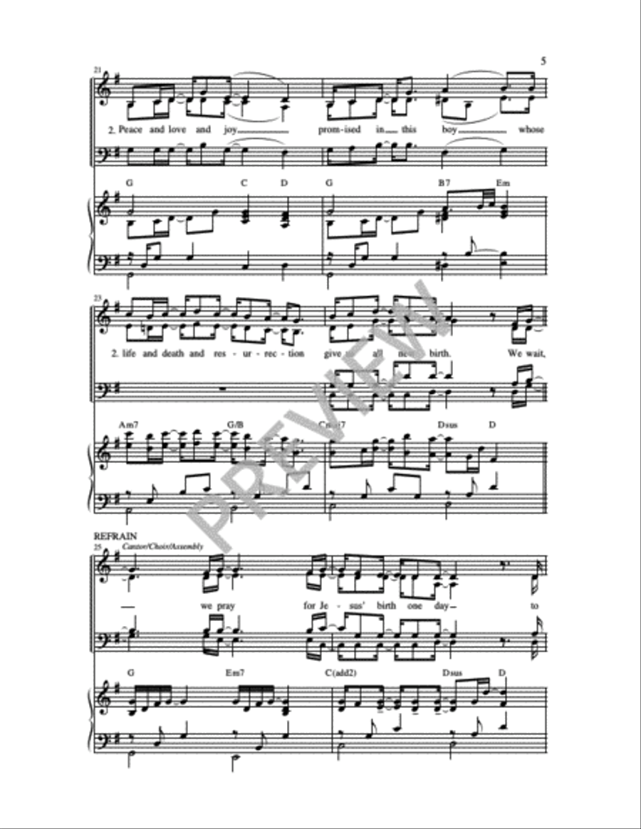 We Wait We Wait 4-Part scores gallery preview page 13