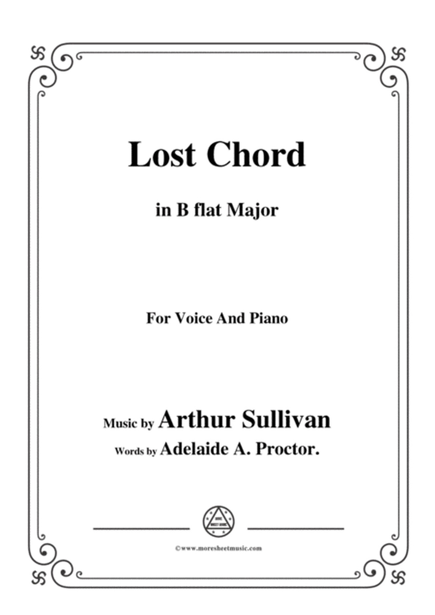 Arthur Sullivan-Lost Chord,in B flat Major,for Voice and Piano image number null