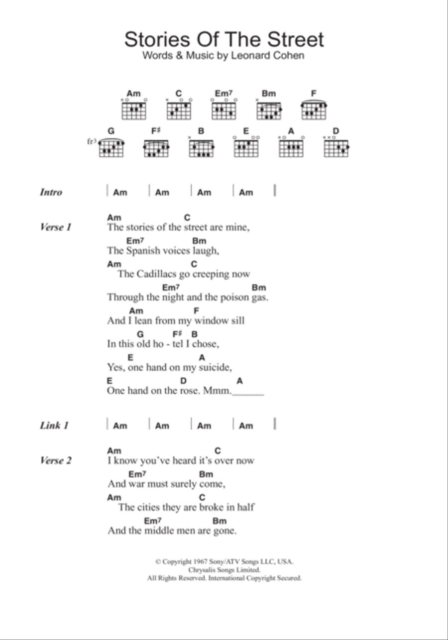 Stories Of The Street Acoustic Guitar scores gallery preview page 1