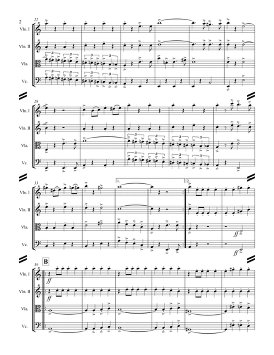 March - Joyce’s 71st N.Y. Regiment March (for String Quartet) image number null