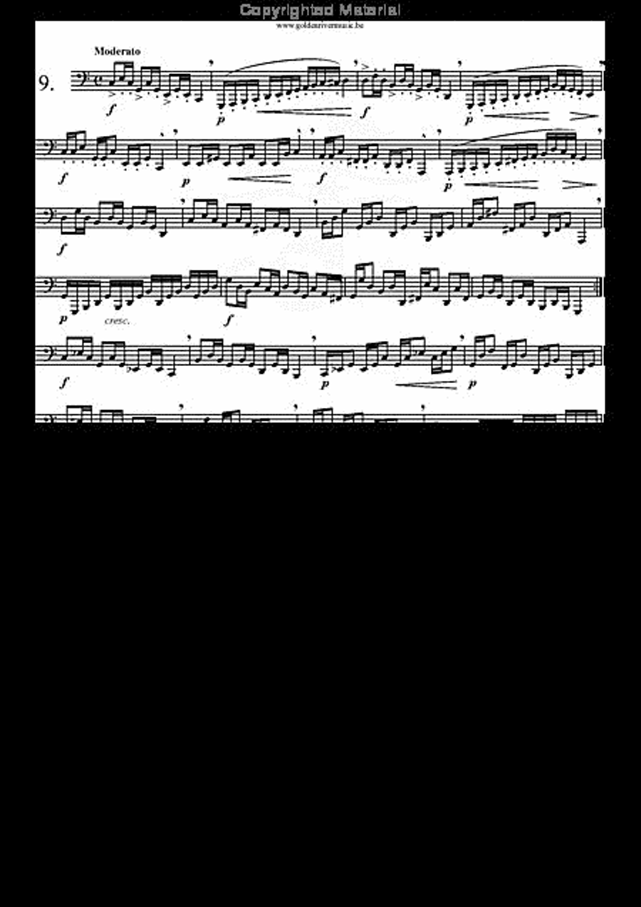 34 Studies for Tuba Volume 1 Tuba scores gallery preview page 10