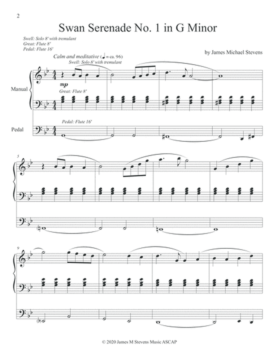 Swan Serenades for Organ, Nos. 1-5 image number null
