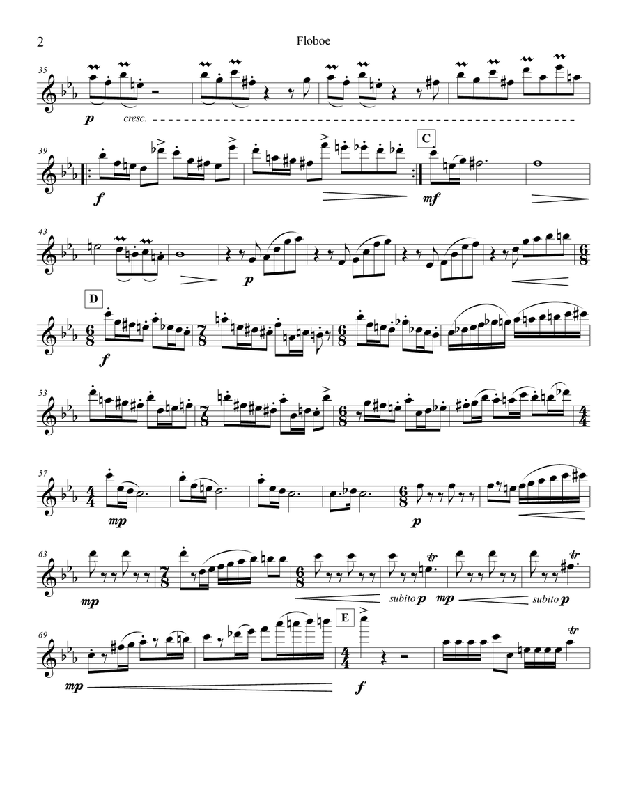 Fantasy for Flute Flute Solo scores gallery preview page 2