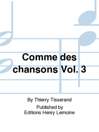 Book cover for Comme des chansons - Volume 3