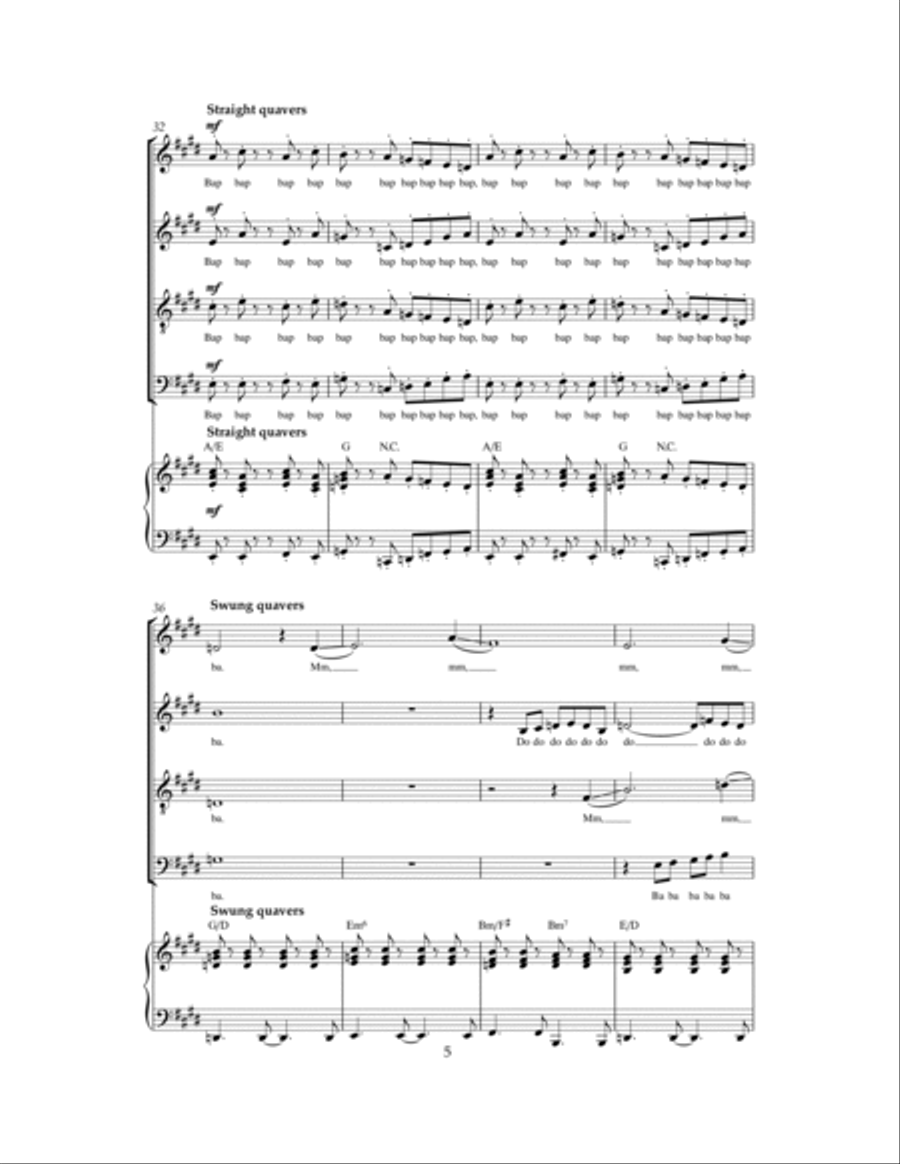 God Only Knows God Only Knows 4-Part scores gallery preview page 5