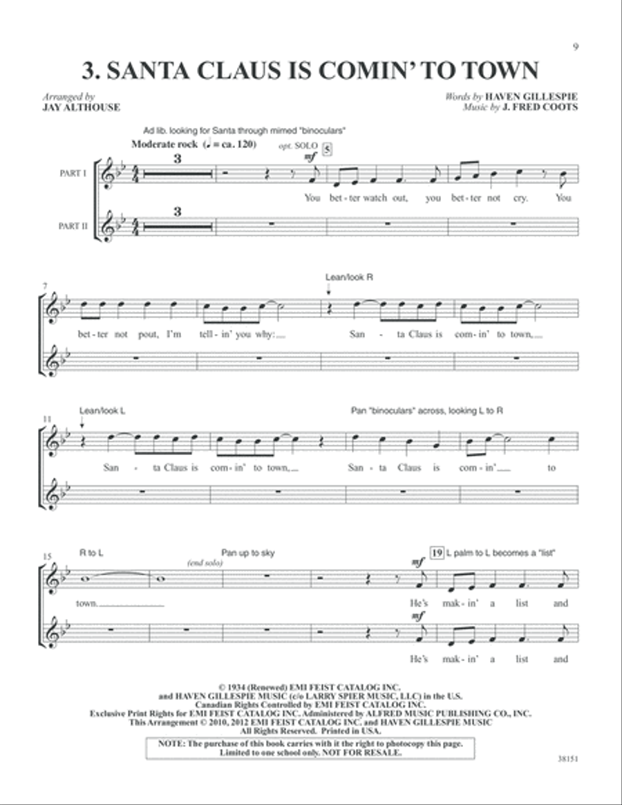 Jingle Bell Jukebox . . . The Flip Side! 2-Part scores gallery preview page 9
