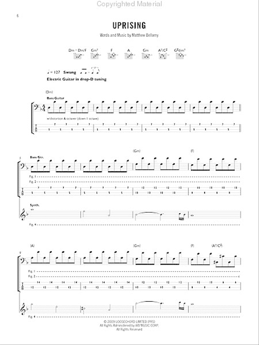 Muse - The Resistance Electric Guitar scores gallery preview page 3