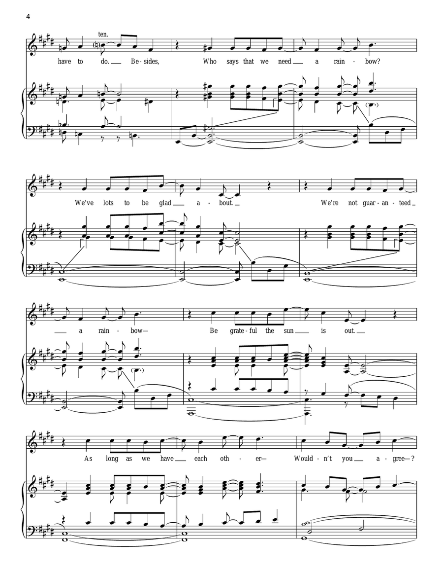 Rainbows Piano, Vocal scores gallery preview page 4