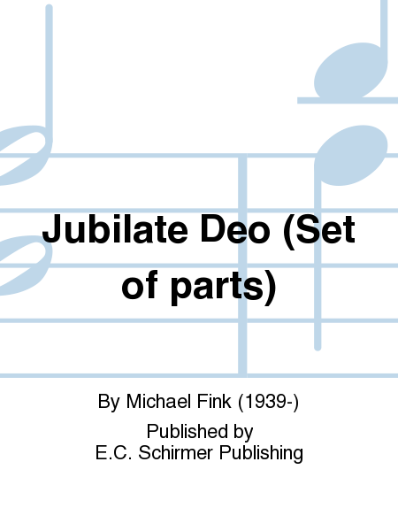 Jubilate Deo (O Be Joyful) (Instrumental Parts)