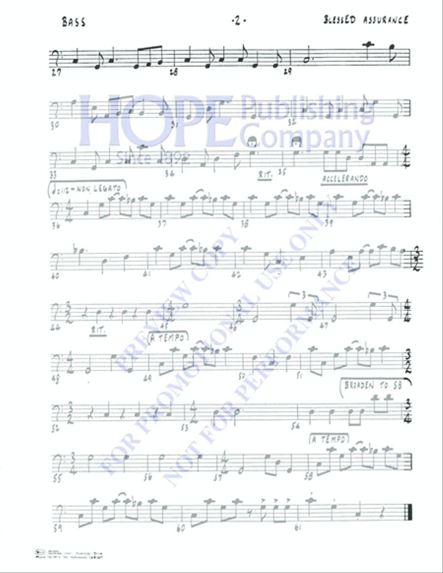 Blessed Assurance 5-Octaves scores gallery preview page 6