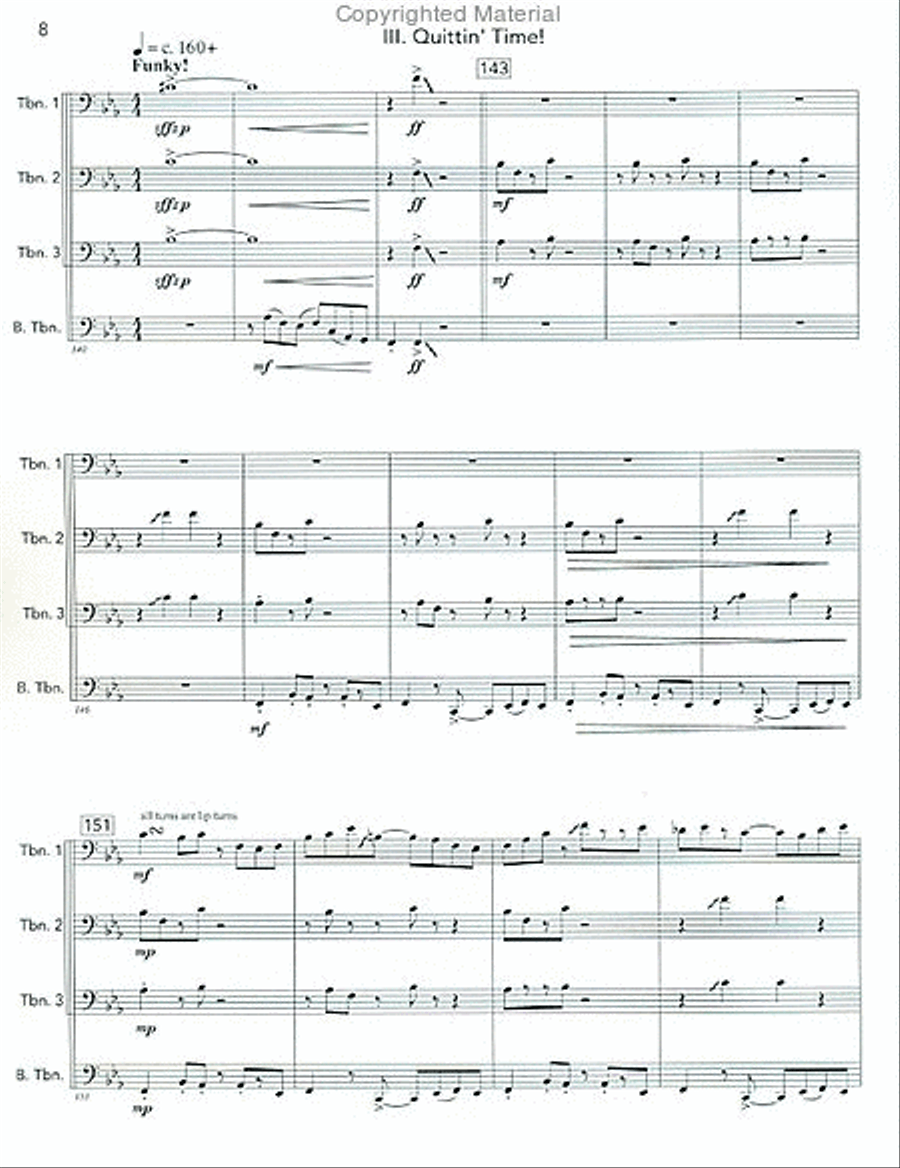 Escapades Trombone Quartet scores gallery preview page 4